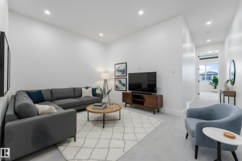 3602 44 Avenue, Beaumont, AB - Indoor Photo Showing Living Room