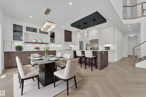 3602 44 Avenue, Beaumont, AB - Indoor Photo Showing Dining Room