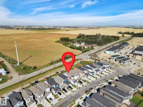 Aerial view of residential area - 157 Larch Crescent, Leduc, AB - Outdoor With View