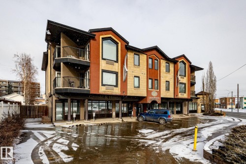 304 9336 Jasper Avenue, Edmonton, AB - Outdoor With Balcony With Facade