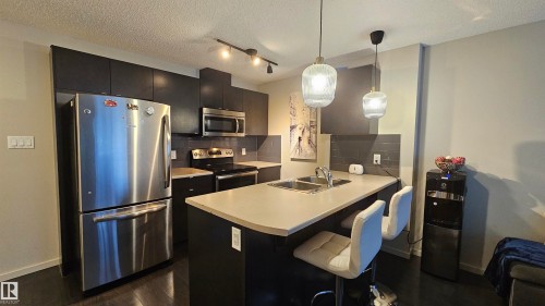 444 348 Windermere Road, Edmonton, AB - Indoor Photo Showing Kitchen With Stainless Steel Kitchen With Double Sink