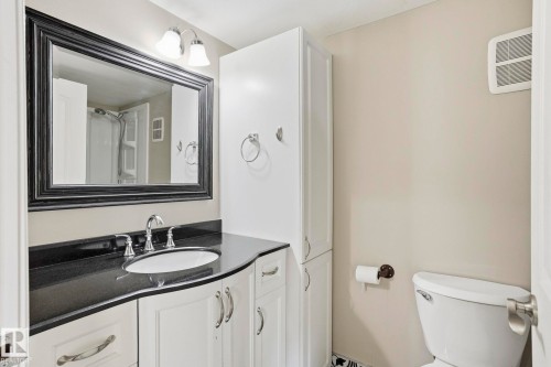 Full bathroom featuring vanity and toilet - Edmonton, AB - Indoor Photo Showing Bathroom