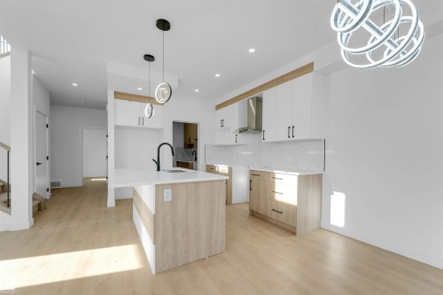 3917 36 Street, Beaumont, AB - Indoor Photo Showing Kitchen With Upgraded Kitchen