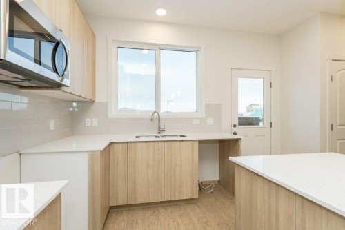 17548 63 Street, Edmonton, AB - Indoor Photo Showing Kitchen With Double Sink