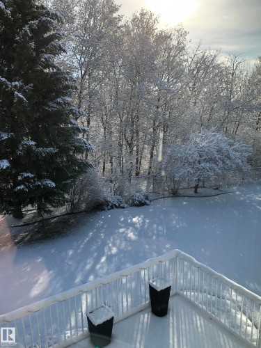View of snow covered deck - 121 Weaver Drive, Edmonton, AB - Outdoor