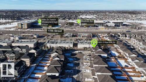 Aerial view of property's location - 1426 25 Avenue Nw, Edmonton, AB - Outdoor With View