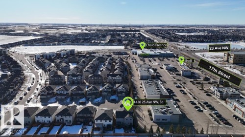 Aerial view of property's location - 1426 25 Avenue Nw, Edmonton, AB - Outdoor With View