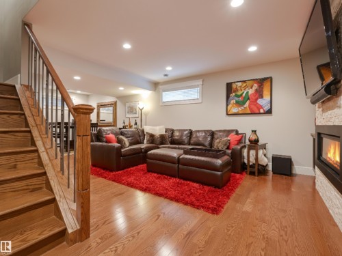 10997 131 Street, Edmonton, AB - Indoor Photo Showing Other Room With Fireplace