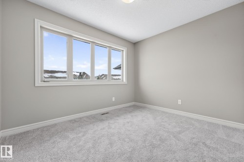 Empty room featuring carpet floors and a textured ceiling - 2435 Austin Crescent, Edmonton, AB - Indoor Photo Showing Other Room