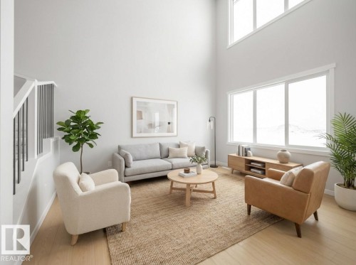 7103 177 Avenue, Edmonton, AB - Indoor Photo Showing Living Room