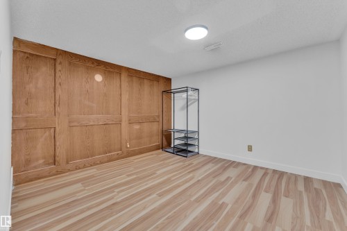 Snowy aerial view with a residential view - 5504 18 Avenue, Edmonton, AB - Outdoor With View