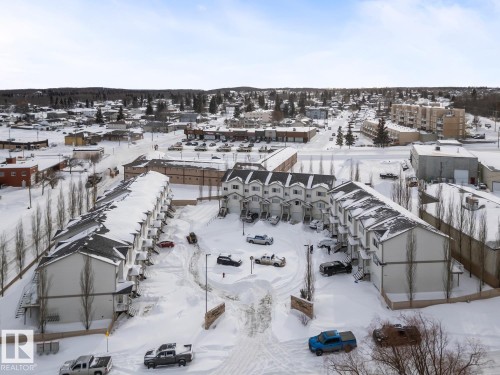 View of snowy aerial view - 7 1001 7 Avenue, Cold Lake, AB - Outdoor