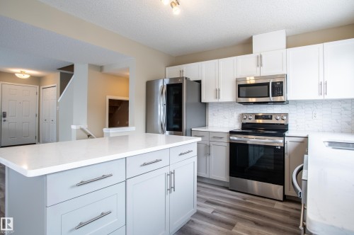 7125 21 Avenue, Edmonton, AB - Indoor Photo Showing Kitchen With Stainless Steel Kitchen