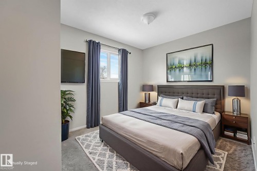 Virtually Staged - 15902 100 Avenue, Edmonton, AB - Indoor Photo Showing Bedroom
