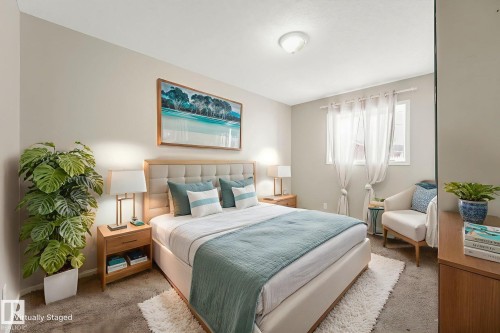 Virtually Staged - 15902 100 Avenue, Edmonton, AB - Indoor Photo Showing Bedroom