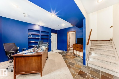 Office space with built in shelves and recessed lighting - 777 Butterworth Drive, Edmonton, AB - Indoor