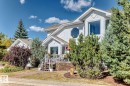 View of front facade with a front lawn and stucco siding - 777 Butterworth Drive, Edmonton, AB  - Outdoor 
