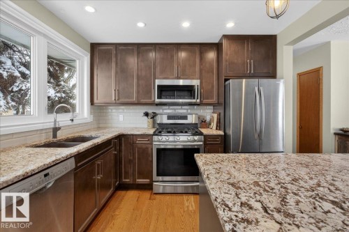 11 Gladstone Crescent, St. Albert, AB - Indoor Photo Showing Kitchen With Stainless Steel Kitchen With Double Sink