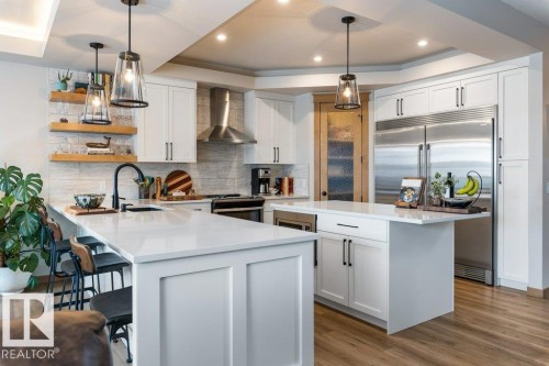 19 Riviere Terrace, St. Albert, AB - Indoor Photo Showing Kitchen With Upgraded Kitchen