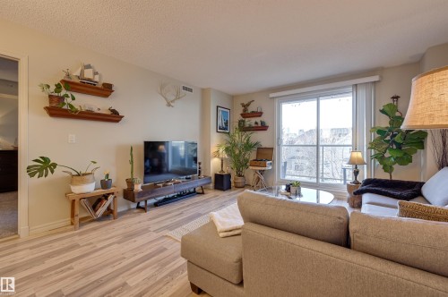 306 10909 103 Avenue, Edmonton, AB - Indoor Photo Showing Living Room