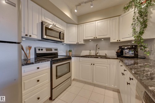 306 10909 103 Avenue, Edmonton, AB - Indoor Photo Showing Kitchen With Upgraded Kitchen