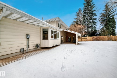 Back of house with a patio area - 38 Lancaster Crescent, St. Albert, AB - Outdoor