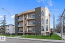 Front view of complex - 302 10905 109 Street, Edmonton, AB  - Outdoor With Balcony With Facade 