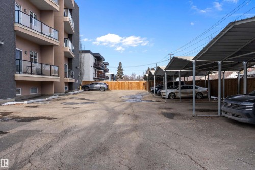 View of parking lot - 302 10905 109 Street, Edmonton, AB - Outdoor With Balcony