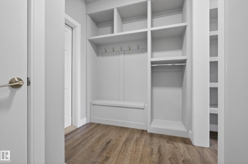 Mudroom featuring light wood-type flooring - 3224 160 Street, Edmonton, AB - Indoor With Storage