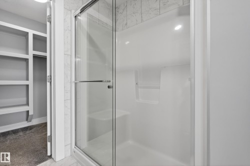 Bathroom featuring a shower stall - 3224 160 Street, Edmonton, AB - Indoor Photo Showing Bathroom