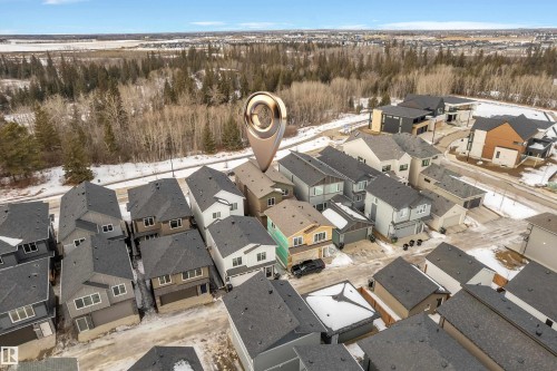 Aerial overview of property's location featuring nearby suburban area - 6111 Crawford Drive, Edmonton, AB - Outdoor With View