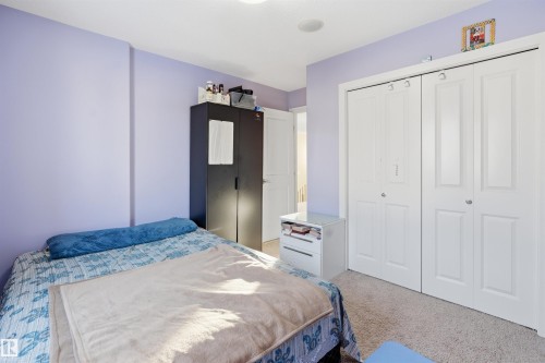 Carpeted bedroom with a closet - 2923 16 Street, Edmonton, AB - Indoor Photo Showing Bedroom