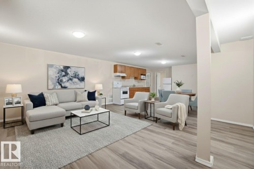 4015 120 Street, Edmonton, AB - Indoor Photo Showing Living Room