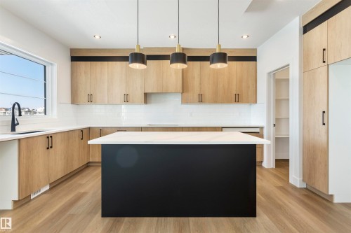 200 Basin Court, Leduc, AB - Indoor Photo Showing Kitchen With Upgraded Kitchen