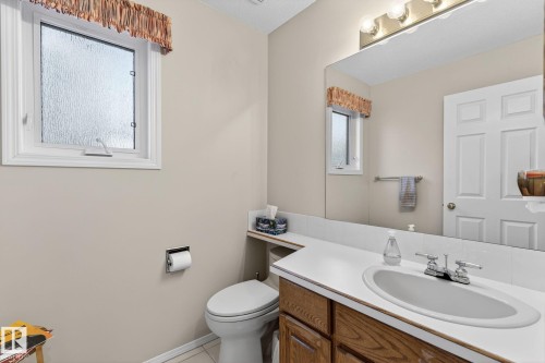 Half bathroom with vanity and toilet - 313 Hedley Way, Edmonton, AB - Indoor Photo Showing Bathroom