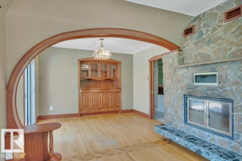 10148 87 Street, Edmonton, AB - Indoor Photo Showing Other Room With Fireplace