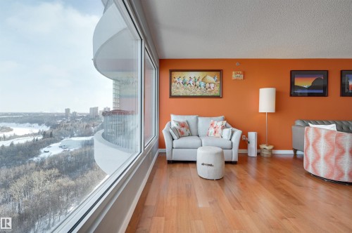 1302 10721 Saskatchewan Drive, Edmonton, AB - Indoor Photo Showing Living Room