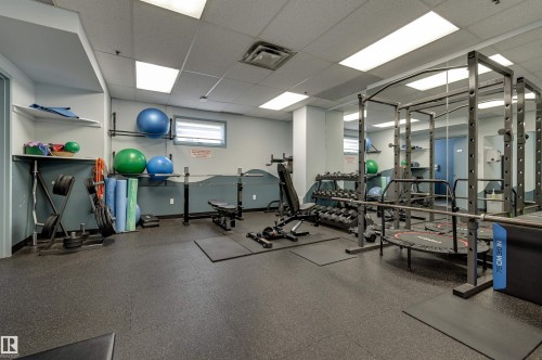 1302 10721 Saskatchewan Drive, Edmonton, AB - Indoor Photo Showing Gym Room