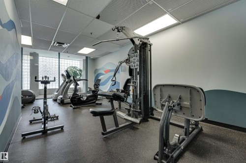 1302 10721 Saskatchewan Drive, Edmonton, AB - Indoor Photo Showing Gym Room