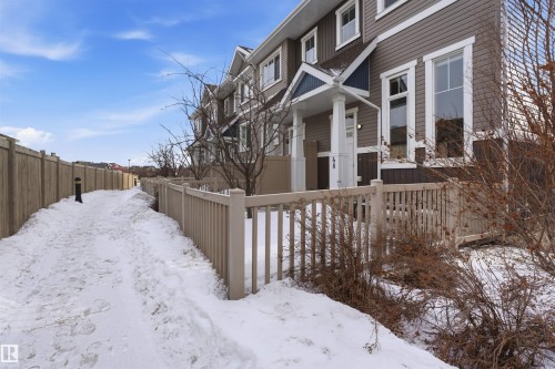 View of snow covered exterior - 48 1140 Chappelle Boulevard, Edmonton, AB - Outdoor