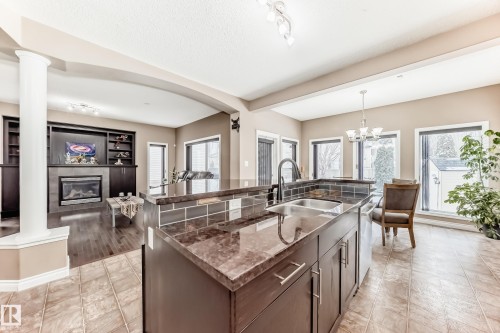7548 Speaker Way Nw, Edmonton, AB - Indoor Photo Showing Kitchen With Double Sink