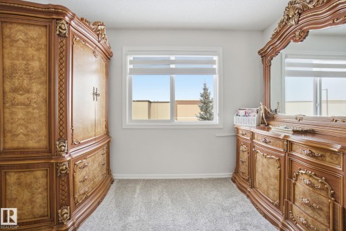 Interior space with brown cabinets, light carpet, and light countertops - 1532 37C Avenue, Edmonton, AB - Indoor