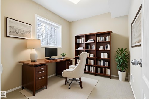 22 Prestige Point(E), Edmonton, AB - Indoor Photo Showing Office