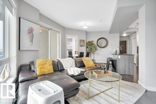 2107 10226 104 Street, Edmonton, AB - Indoor Photo Showing Living Room