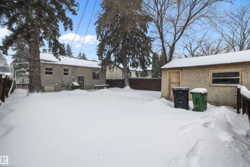 View of snow covered house - 11242 72 Avenue, Edmonton, AB - Outdoor