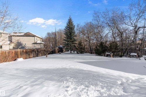View of snowy yard - 1409 Westerra Bay, Stony Plain, AB - Outdoor