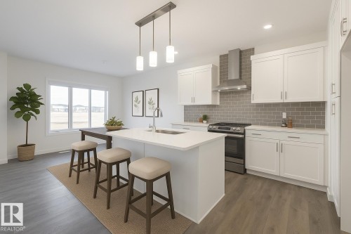 7807 Kipnes Link, Edmonton, AB - Indoor Photo Showing Kitchen With Upgraded Kitchen