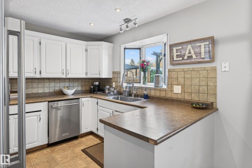 52 Langholm Drive, St. Albert, AB - Indoor Photo Showing Kitchen With Double Sink