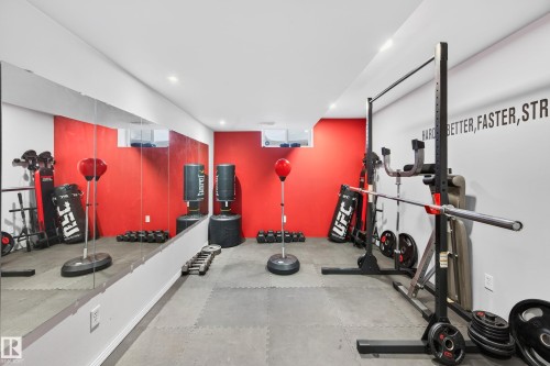 52 Langholm Drive, St. Albert, AB - Indoor Photo Showing Gym Room