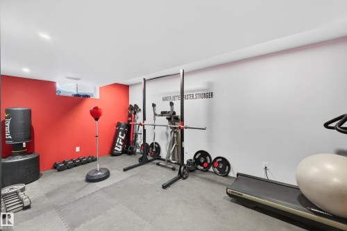 52 Langholm Drive, St. Albert, AB - Indoor Photo Showing Gym Room